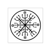 Pomb Gira Design Rubberen Stempel (Afrduk)