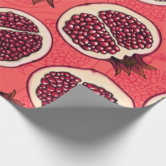 Pomegranaat 2 cadeaupapier (Hoek)