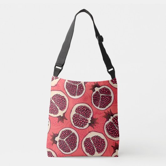 Pomegranaat 2 crossbody tas (Voorkant)
