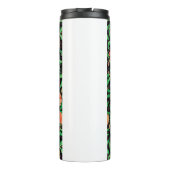 Pomegranaat en Bloemen op filialen Thermosbeker (Achterkant)