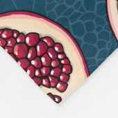 Pomegranaat Fleece Deken (Hoek)