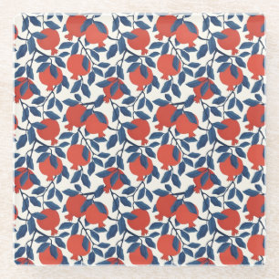 Pomegranaat Glazen Onderzetter