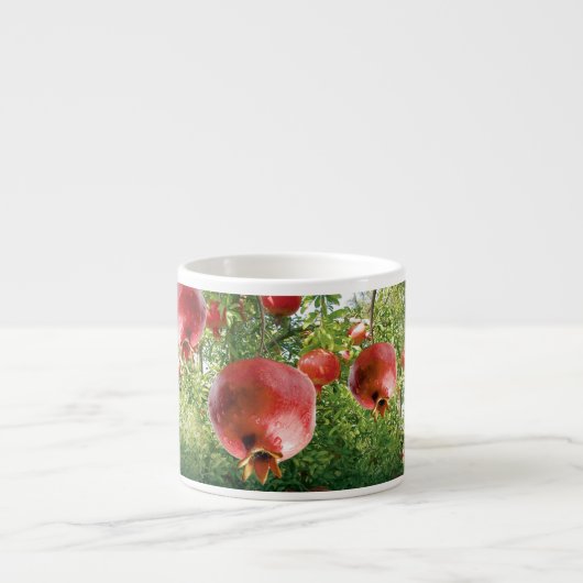 Pomegranaat in de Full Bloom Espresso Cup Kop (Voorkant)