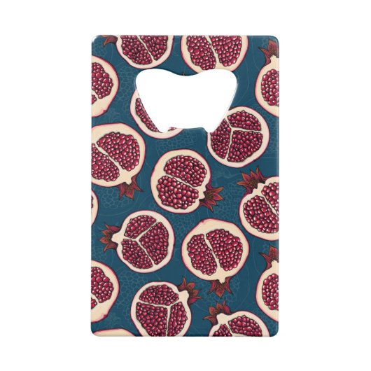Pomegranaat Kredietkaart Flessenopener (Achterkant)