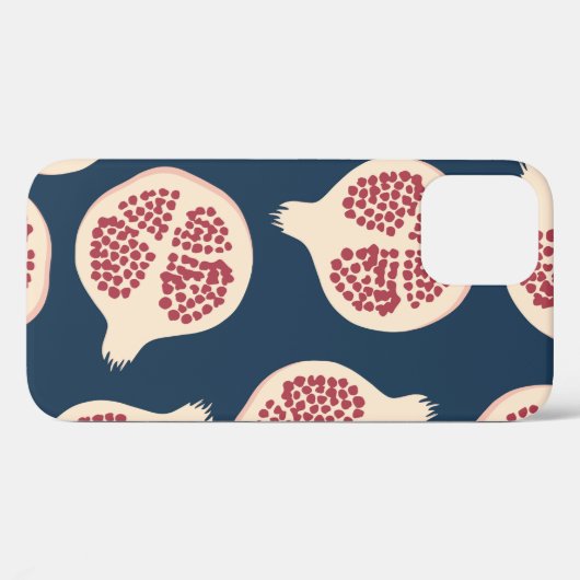 Pomegranaat naadloos patroon, achtergrond met pome Case-Mate iPhone case (Achterkant (horizontaal))