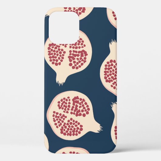 Pomegranaat naadloos patroon, achtergrond met pome Case-Mate iPhone case (Achterkant)