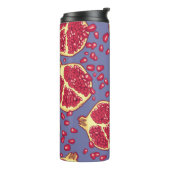 Pomegranaat naadloos patroon. thermosbeker (Gedraaid links)