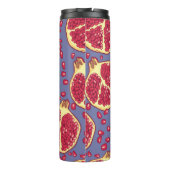 Pomegranaat naadloos patroon. thermosbeker (Achterkant)