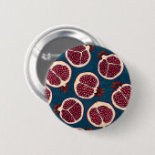 Pomegranaat Ronde Button 5,7 Cm (Voorkant /achterkant)