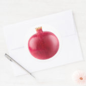 Pomegranaat Ronde Sticker (Envelop)