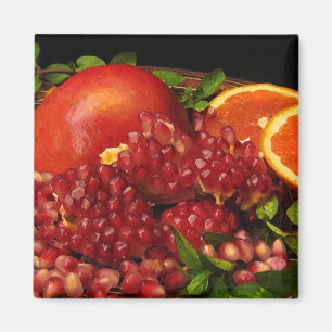 Pomegranaat, Sinaasappel en mint Magneet