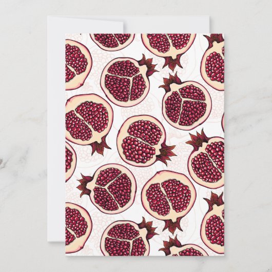 Pomegranaatplakken op wit (Voorkant)