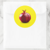 Pomegranate Classic Round Sticker (Tas)
