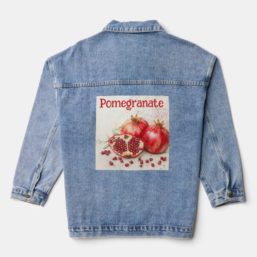 Pomegranate Denim Jacket (Achterkant)