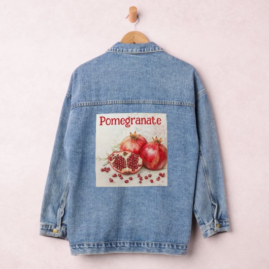 Pomegranate Denim Jacket (Hangar)