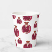 Pomegranate Design Paper Cup Papieren Bekers (Links)