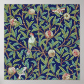 Pomegranate en Little Bird, William Morris Poster (Voorkant)