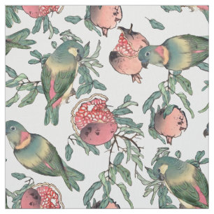 Pomegranate Fruits & Lovevogels Stof