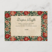 Pomegranate Garden Botanical Diapper Raffle  Informatiekaartje (Voorkant)