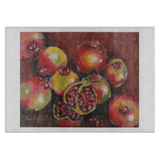 Pomegranate Glass Cutting Board Snijplank