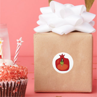 Pomegranate  ronde sticker