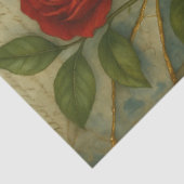 Pomegranate Rose – Ornate Botanical Fantasy Tissuepapier (Detail)