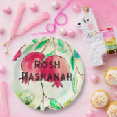 Pomegranate Rosh Hashanah Fruit Shana Tova Papieren Bordje (Feest)
