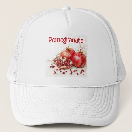 Pomegranate Trucker Hat Pet (Voorkant)