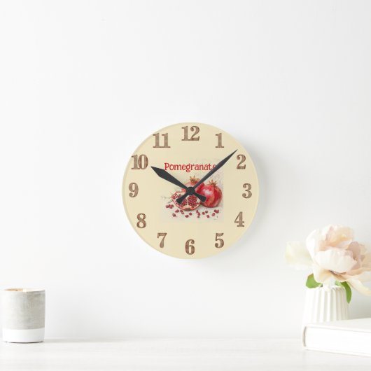 Pomegranate Wall Clock Ronde Klok (Huis)