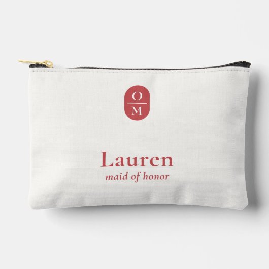 Pomegranate | Wedding Monogram Bridesmaid Gift  Etui (Voorkant)