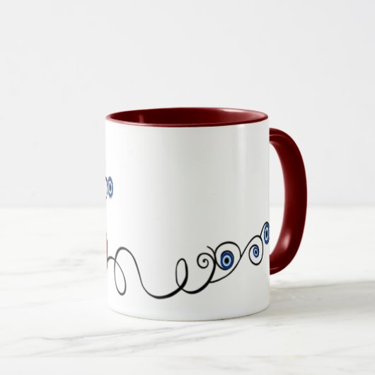 pomegranate with evil eye mug mok (Voorkant rechts)