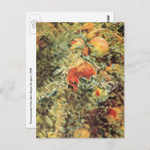 Pomegranaten II van John Singer Sargent Briefkaart (Voorkant / Achterkant)