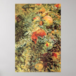 Pomegranaten II van John Singer Sargent Poster