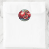 Pomegranaten Ronde Sticker (Tas)