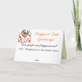 Pomeraanse Vriendschap Kaart (Achterkant)