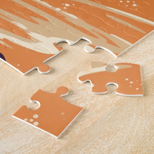 Pomeranian aan het strand legpuzzel (Zijkant)