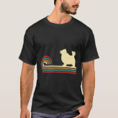 Pomeranian Aesthetic Retro Pomeranian Dog Animal P T-shirt (Voorkant)