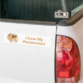 Pomeranian Bumpersticker (Op Truck)