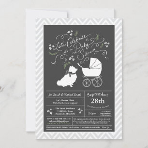 Pomeranian Dog Baby shower Genderneutraal Kaart