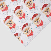 Pomeranian Dog Breed Christmas Stars Tissuepapier (Detail)