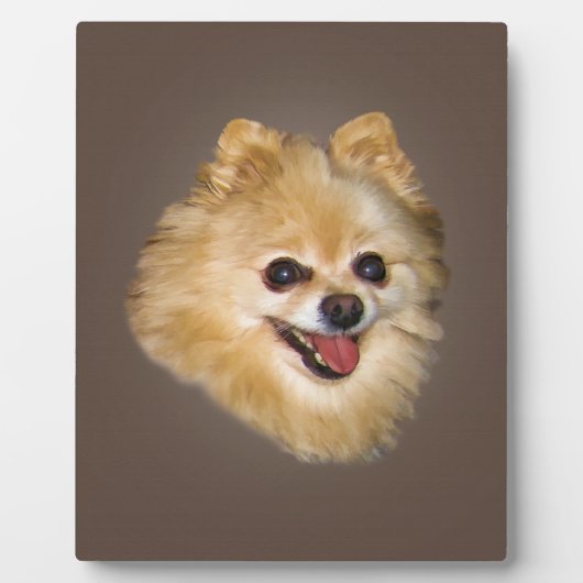 Pomeranian Dog Plaque Fotoplaat (Voorkant)