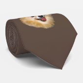 Pomeranian Dog  Stropdas (Opgerold)