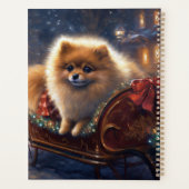 Pomeranian Fêtes de Noël Brossé (Dos)