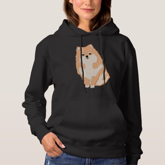 Pomeranian Friend Hoodie (Voorkant)