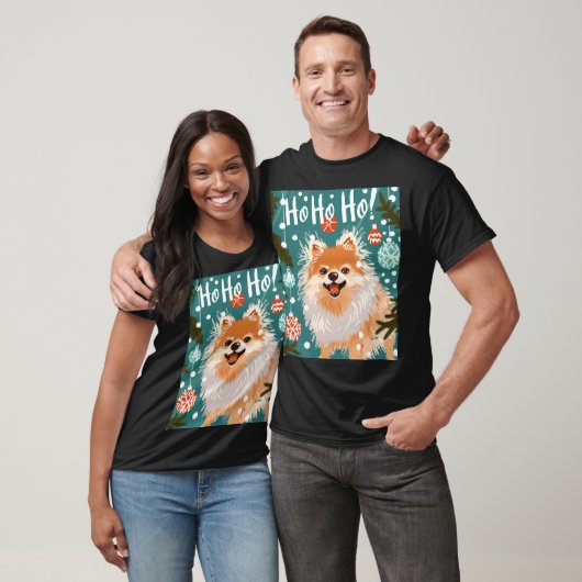 Pomeranian Funny Christmas T-shirt (Unisex)
