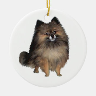 Pomeranian - gestreept keramisch ornament