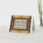 Pomeranian Happy Birthday Wishes Kaart (Achterkant)