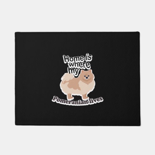 Pomeranian Home Deurmat (Voorkant)
