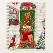 Pomeranian hond kerst planner (Voorkant)