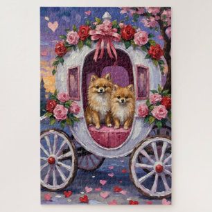 Pomeranian hond Valentijnsdag Legpuzzel